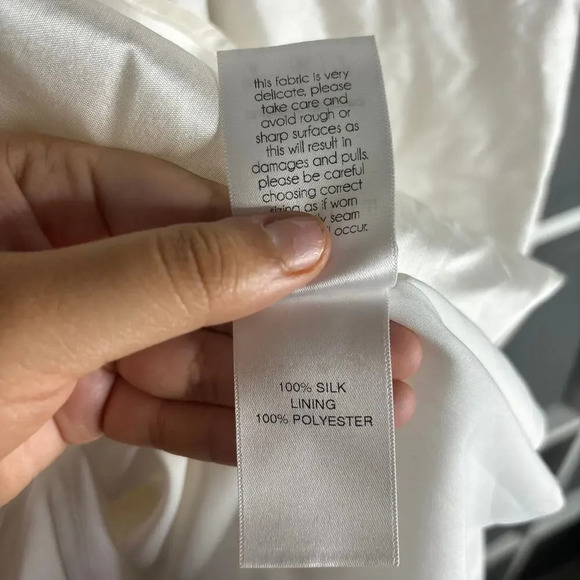 Macgraw Romantic Mini Dress Ivory Size 4 - Picture 9 of 10